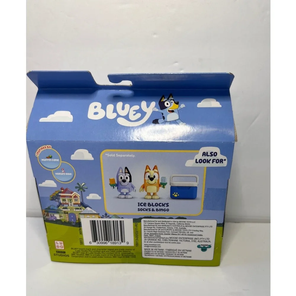 Bluey Spring Time Figure 2-Pack Bluey and Muffin Toys 18913 New